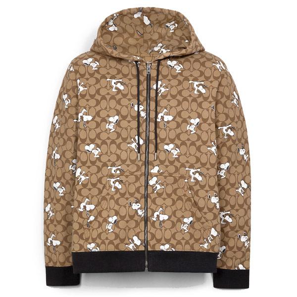 21年レディースファッション福袋 スヌーピー コラボ ピーナッツ シグネチャー コットン100 Coach パーカー コーチ コーチ スヌーピーの話題のフード付きパーカー フーディー Coach5775 カーキシグネチャー Xs パーカー トップス Www Mohanvilaas Com