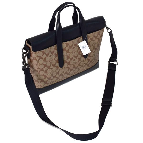 COACH（コーチ） バッグ メンズ コーティングキャンバス カーフレザー