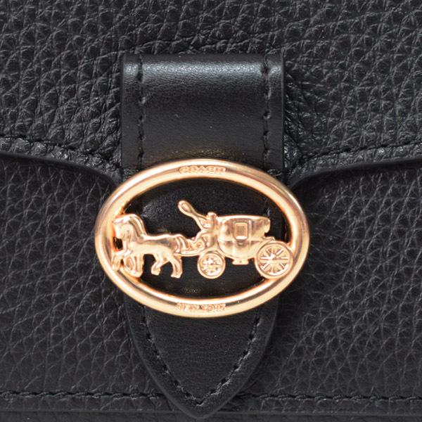 COACH（コーチ） 財布 ぺブルレザー スムースレザー ジョージー