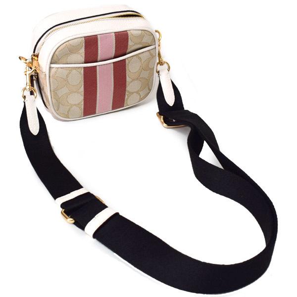 COACH ジャガード ショルダーバッグ COACH（コーチ） バッグ ジャガード ぺブルレザー シグネチャー