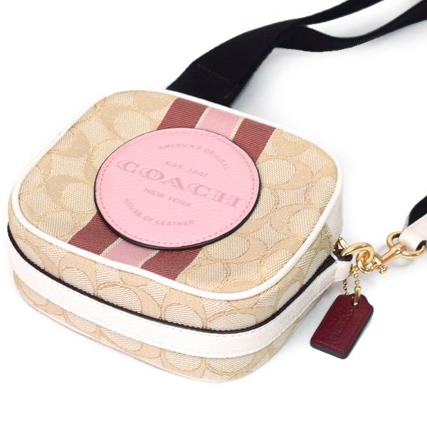 COACH ジャガード ショルダーバッグ COACH】コーチ ジャガード レザー シグネチャー ジェイミー ミニ