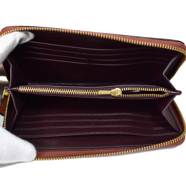 COACH（コーチ） 長財布 ぺブルレザー メタリック ホイル アップル