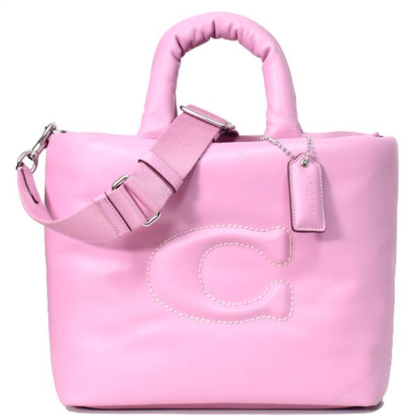 COACH コーチ バッグ スムースレザー ピロー トート ふわふわ ロゴ  