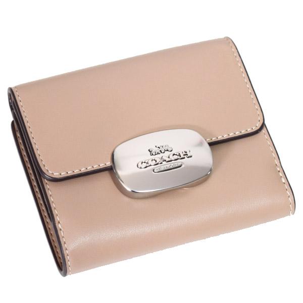 コーチ 財布 COACH カーフレザー スモール エライザ ロゴ ウォレット コンパクト 二つ折り財布 トープ CP254 COACH（コーチ） 財布 カーフレザー スモール エライザ ロゴ