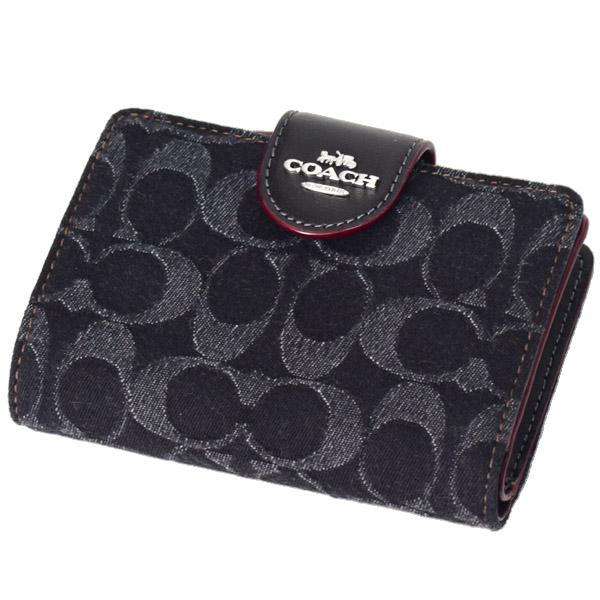 COACH コーチ 財布 デニム スムースレザー シグネチャー COACH コーチ 財布 デニム スムースレザー シグネチャー