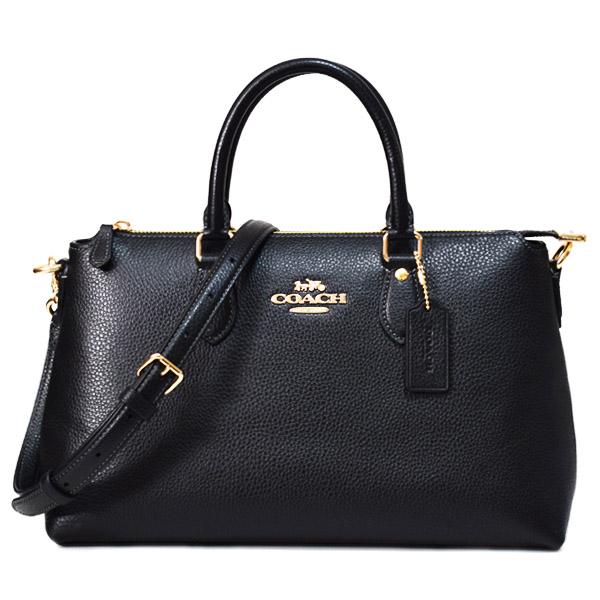 未使用品 コーチ ジョージア サッチェル 2way ハンドバッグ CR156 黒 COACH（コーチ） バッグ レザー ジョージア サッチェル ロゴ 2WAY