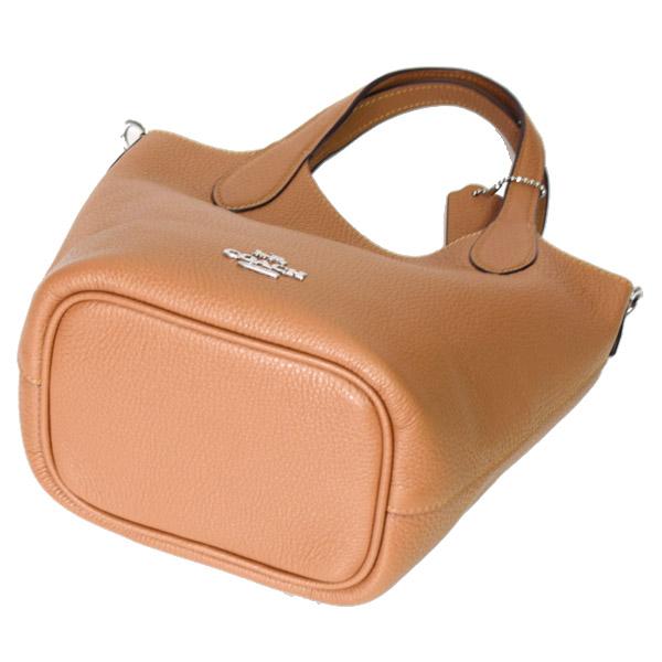 コーチ バッグ COACH ぺブルレザー ハンナ バケット ロゴ バケツ型 2way クロスボディ 斜め掛け ショルダー ハンドバッグ ブラック CR168 COACH（コーチ） バッグ ぺブルレザー ハンナ バケット ロゴ バケツ型
