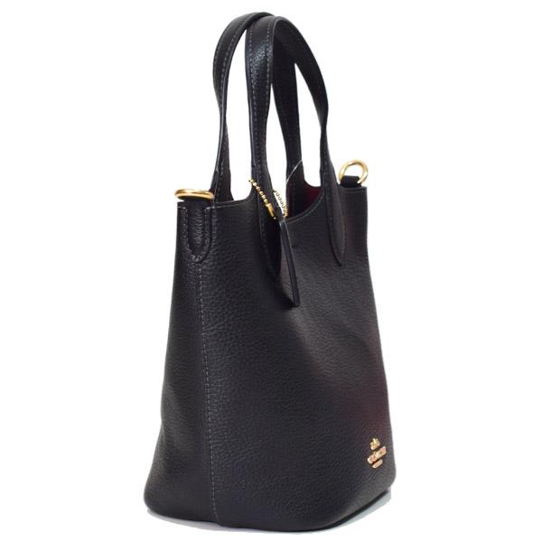 COACH（コーチ） バッグ ぺブルレザー ハンナ バケット ロゴ バケツ型