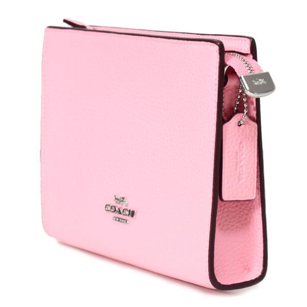 COACH（コーチ） バッグ ぺブルレザー スリム ロゴ チェーン クロス
