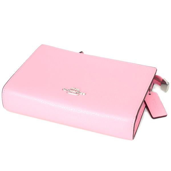 コーチ バッグ COACH ぺブルレザー スリム ロゴ チェーン クロスボディ 2way クラッチ 斜め掛け ショルダーバッグ フラワーピンク CR238 COACH（コーチ） バッグ ぺブルレザー スリム ロゴ チェーン クロス