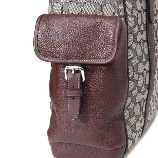 COACH（コーチ） メンズ バッグ ジャガード レザー シグネチャー