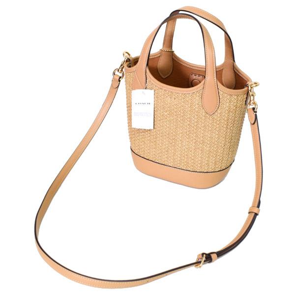 COACH コーチ バッグ かごバッグ ストロー レザー ハンナ COACH コーチ バッグ かごバッグ ストロー レザー ハンナ
