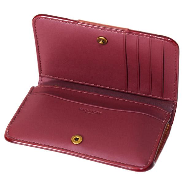 COACH（コーチ） カードケース コーティングキャンバス レザー