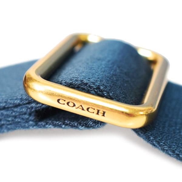 COACH（コーチ） バッグ デニム カーゴ トート レザー 刺〓 ロゴ 2WAY