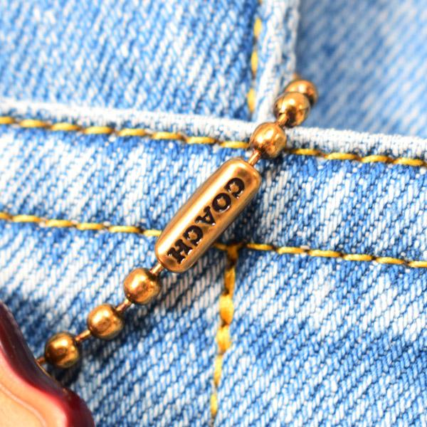 COACH（コーチ） バッグ デニム カーゴ トート レザー 刺〓 ロゴ 2WAY