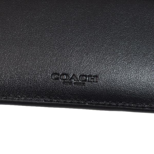 COACH（コーチ） メンズ 財布 レザー シグネチャー 型押し スリー