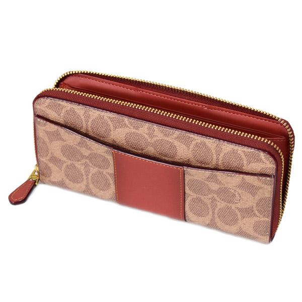 COACH（コーチ） 長財布 コーティングキャンバス レザー シグネチャー