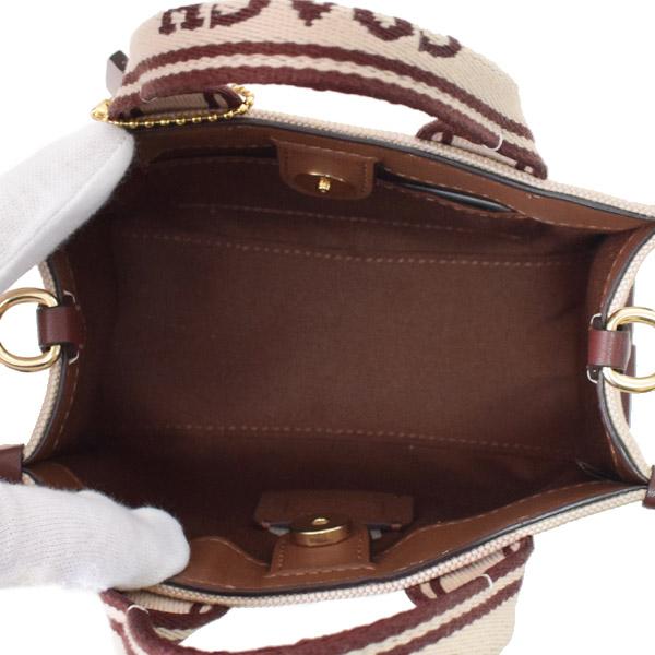 COACH コーチ バッグ キャンバス レザー ミニ スミス ロゴ 2WAY COACH コーチ バッグ キャンバス レザー ミニ スミス ロゴ 2WAY
