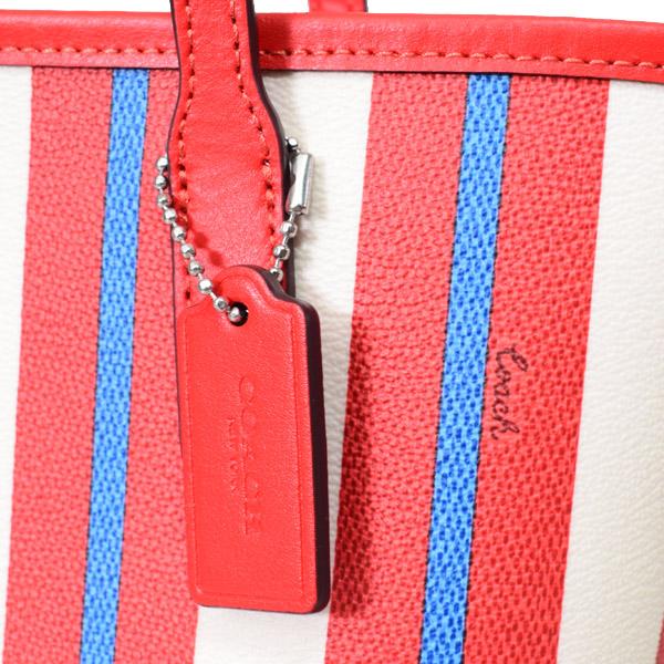 COACH（コーチ） バッグ レザー ストライプ ロゴ ミニ スモール シティ