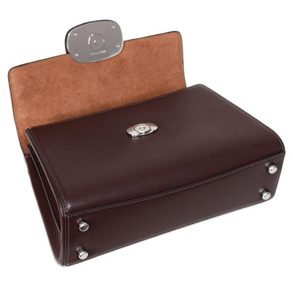 コーチ バッグ COACH レザー エライザ ロゴ トップ ハンドル サッチェル クロスボディ 2WAY ショルダー ハンドバッグ メイプル CT852 COACH（コーチ） バッグ レザー エライザ ロゴ トップ ハンドル