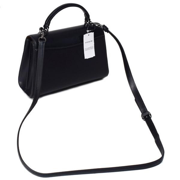 COACH / ショルダーバッグ/レザー/BLK/無地/CT852 COACH（コーチ） バッグ レザー エライザ ロゴ トップ ハンドル
