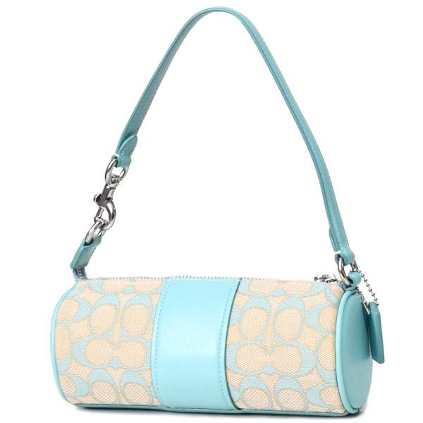 COACH（コーチ） バッグ ジャガード レザー シグネチャー 筒型