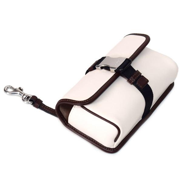 COACH（コーチ） ポーチ レザー レーサー スモール ドッグリーシュ付き