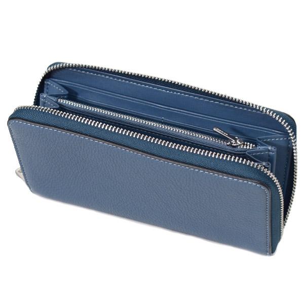 COACH（コーチ） 長財布 ぺブルレザー ロゴ グラフィック プリント