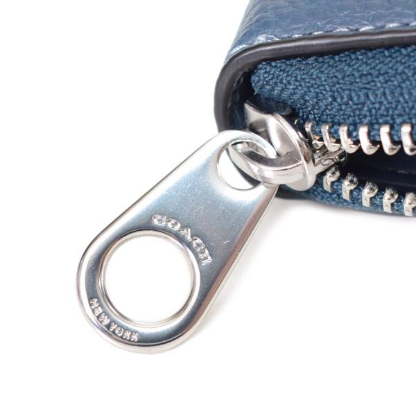 COACH（コーチ） 長財布 ぺブルレザー ロゴ グラフィック プリント