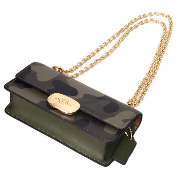 COACH（コーチ） バッグ カモフラ 迷彩柄 エライザ スモール チェーン