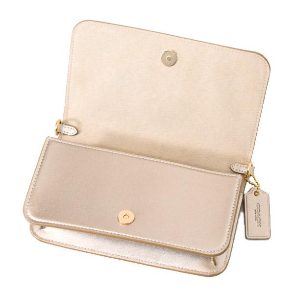 COACH（コーチ） バッグ レザー トニー ロゴ メタリック キラキラ