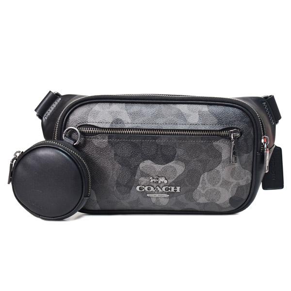 美品　コーチ COACH ボディバッグ　オールレザー　カモフラ COACH（コーチ） バッグ コーティングキャンバス レザー シグネチャー