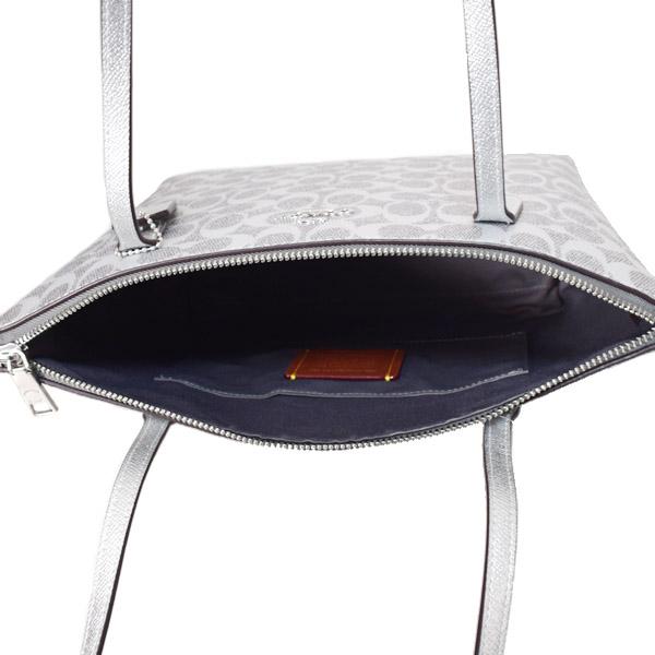 COACH（コーチ） バッグ メタリック コーティングキャンバス レザー