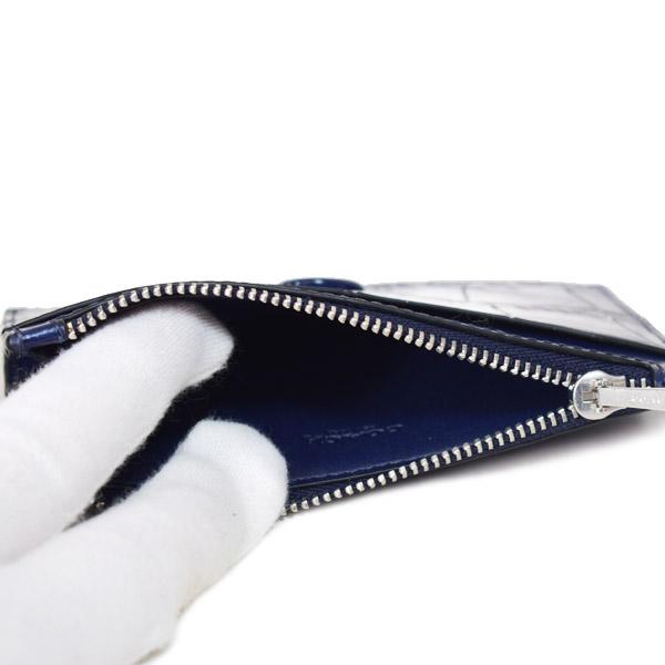 COACH（コーチ） メンズ カードケース クロコダイル エンボスドレザー