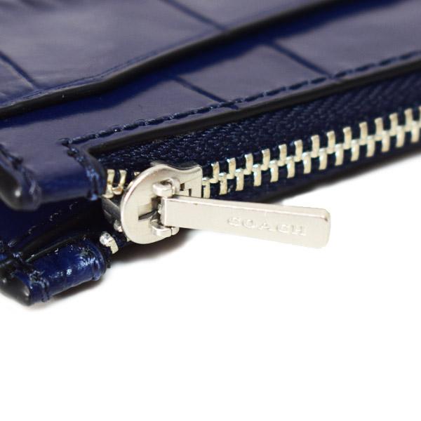 COACH（コーチ） メンズ カードケース クロコダイル エンボスドレザー