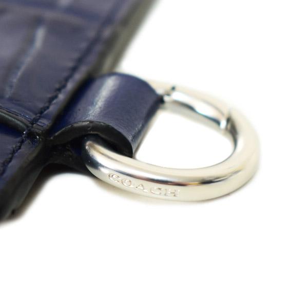 COACH（コーチ） メンズ カードケース クロコダイル エンボスドレザー
