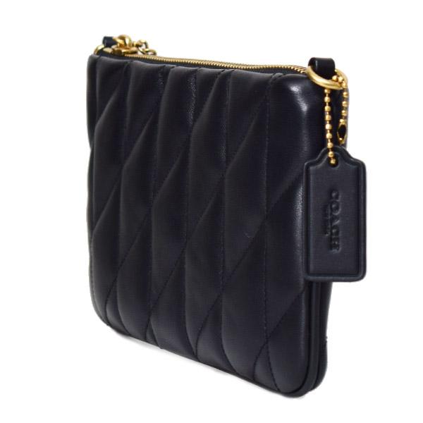 COACH（コーチ） バッグ レザー キルティング チェーン ピロー リスト