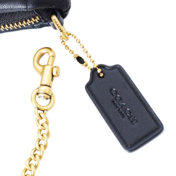 COACH（コーチ） バッグ レザー キルティング チェーン ピロー リスト