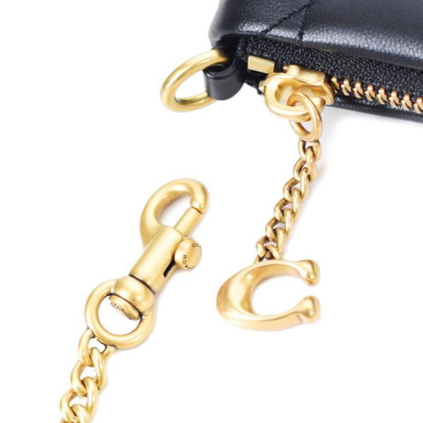 COACH（コーチ） バッグ レザー キルティング チェーン ピロー リスト