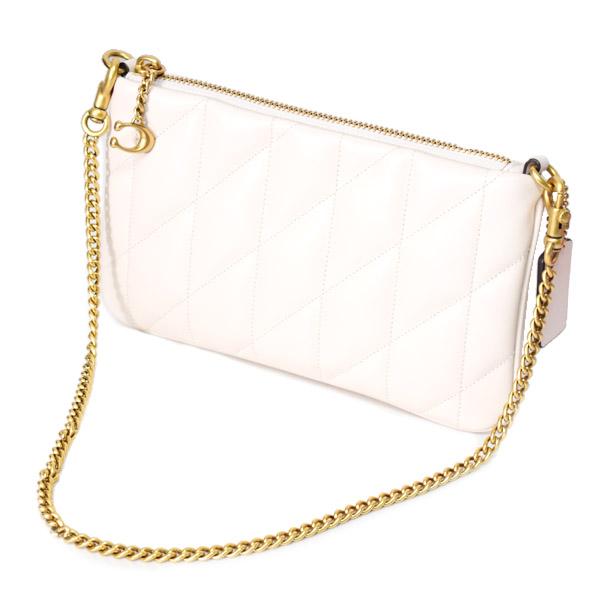 COACH（コーチ） バッグ レザー キルティング チェーン ピロー リスト