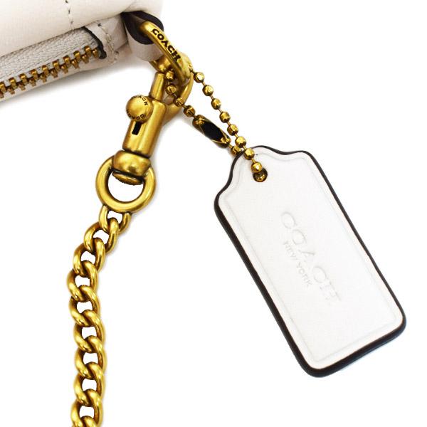 COACH（コーチ） バッグ レザー キルティング チェーン ピロー リスト