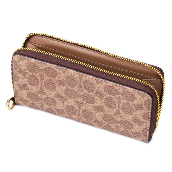 COACH（コーチ） 長財布 コーティングキャンバス レザー シグネチャー