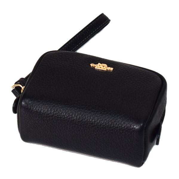 COACH（コーチ） マルチポーチ ペブルレザー スクエア ポーチ ミニ