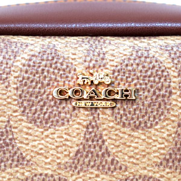 COACH コーチ マルチポーチ コーティングキャンバス レザー