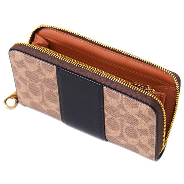 COACH（コーチ） 長財布 コーティングキャンバス レザー シグネチャー