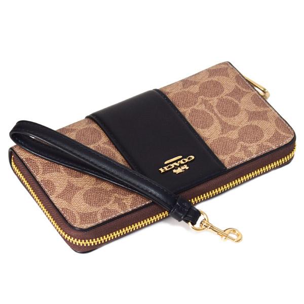 COACH（コーチ） 長財布 コーティングキャンバス レザー シグネチャー