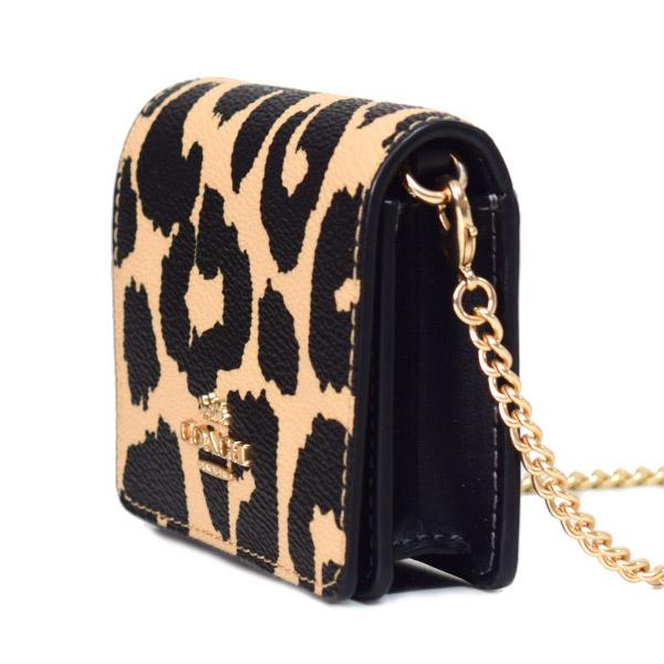COACH（コーチ） カードケース レザー レオパード ヒョウ柄 アニマル