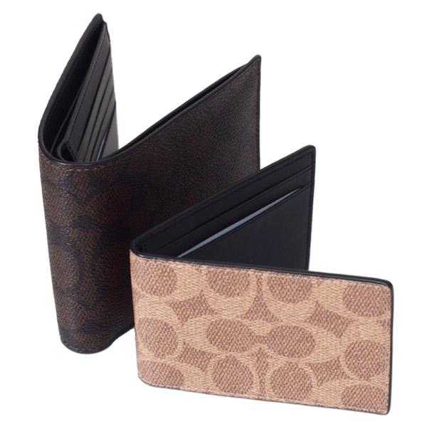COACH（コーチ） メンズ 財布 コーティングキャンバス レザー