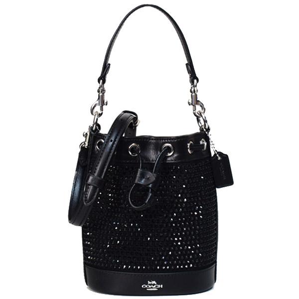 COACH（コーチ） バッグ レザー クリスタル ファブリック ストーン