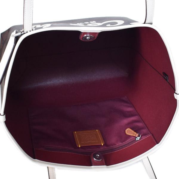 コーチ バッグ COACH コーティングキャンバス レザー シグネチャー ロゴ シティ トートバッグ ウォルナット×チャーク CY705 COACH（コーチ） バッグ コーティングキャンバス レザー シグネチャー